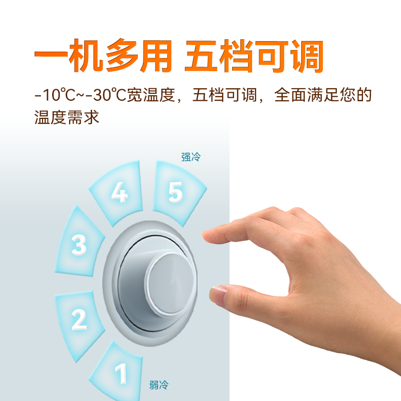 智能冷冻150L卧式开门柜